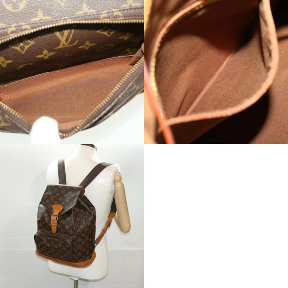 Louis Vuitton Montsouris cloth backpack